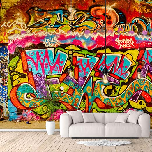 Detail Graffiti Wallpaper Bedroom Nomer 18