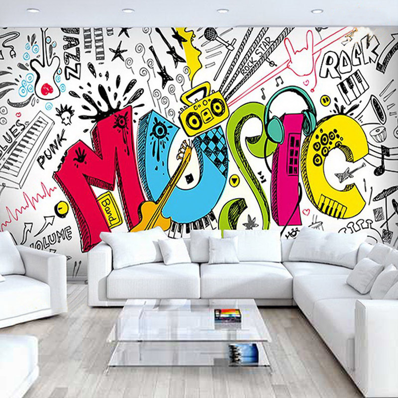 Detail Graffiti Wallpaper Bedroom Nomer 26