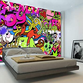 Detail Graffiti Wallpaper Bedroom Nomer 5