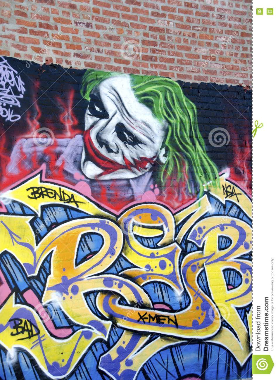 Detail Graffiti Wallpaper Bedroom Joker Nomer 41