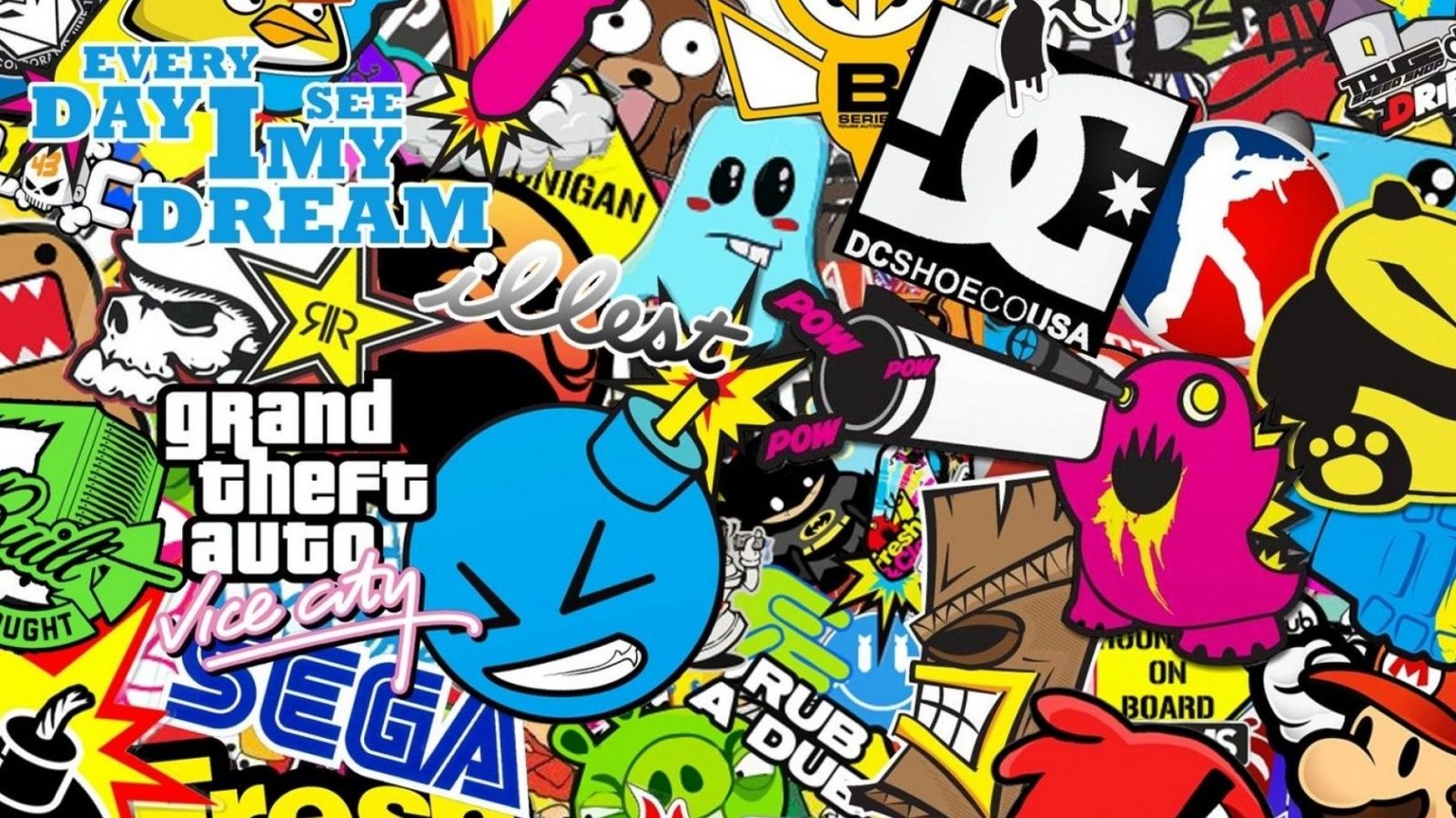 Detail Graffiti Wallpaper For Laptop Sticker Nomer 2