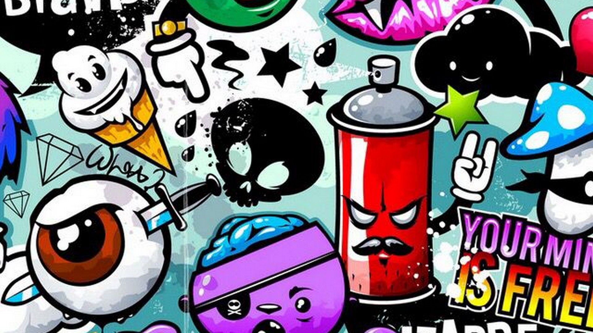 Detail Graffiti Wallpaper For Pc Hd Nomer 3