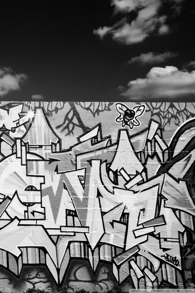 Detail Graffiti Wallpaper Hd Black And White Nomer 21