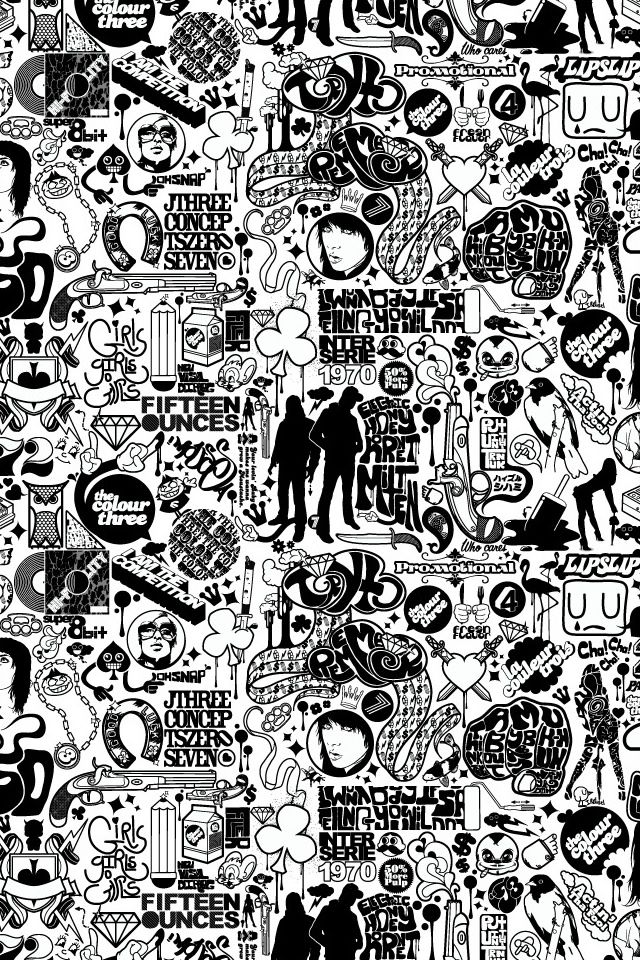 Detail Graffiti Wallpaper Hd Black And White Nomer 4