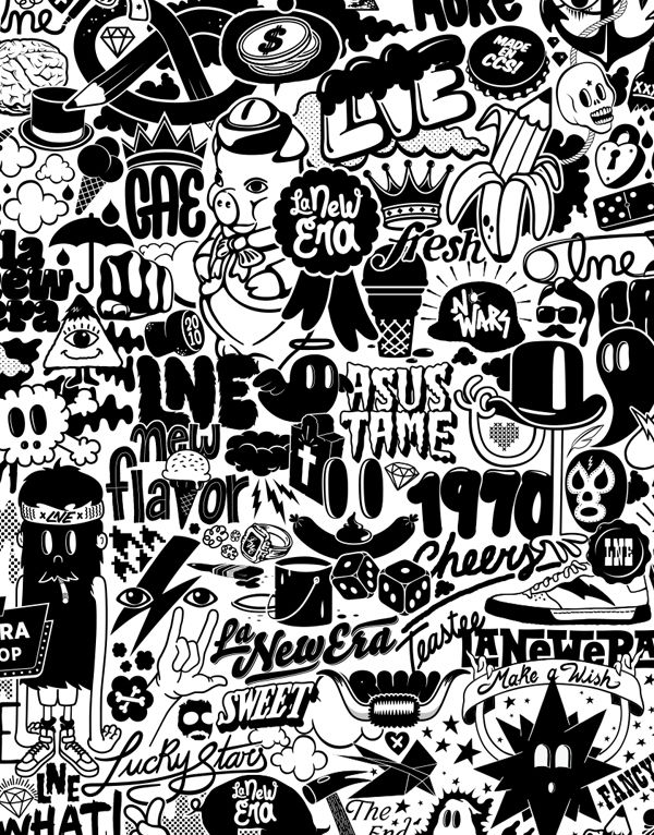 Detail Graffiti Wallpaper Hd Black And White Nomer 5