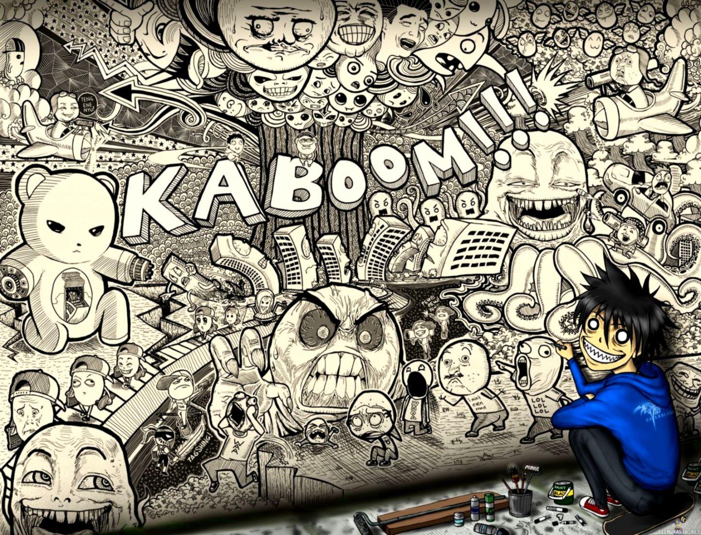 Detail Graffiti Wallpaper Hd Cartoon Nomer 22