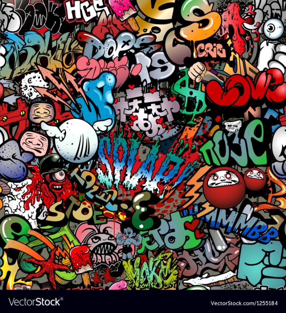 Detail Graffiti Wallpaper Hd Cartoon Nomer 8