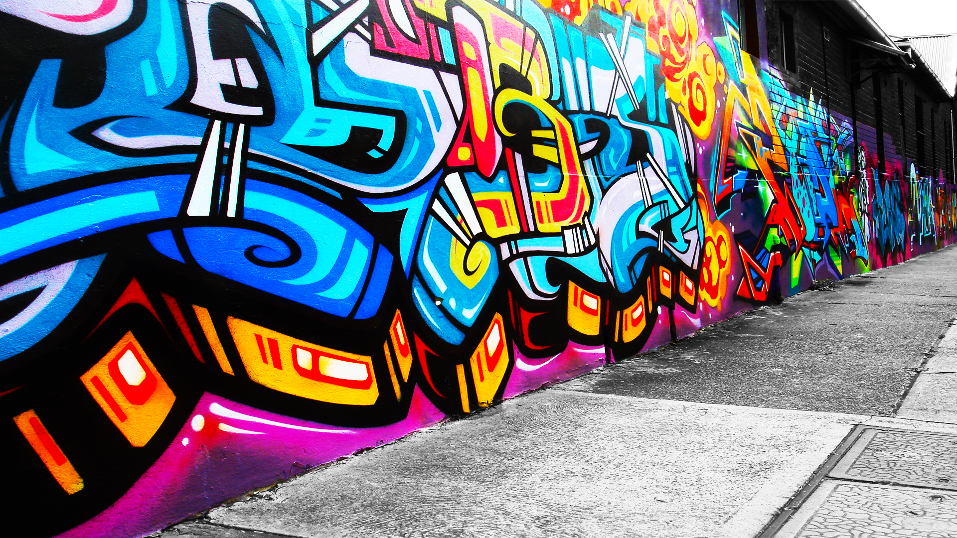 Detail Graffiti Wallpaper Hd Pc Minimalist Nomer 4