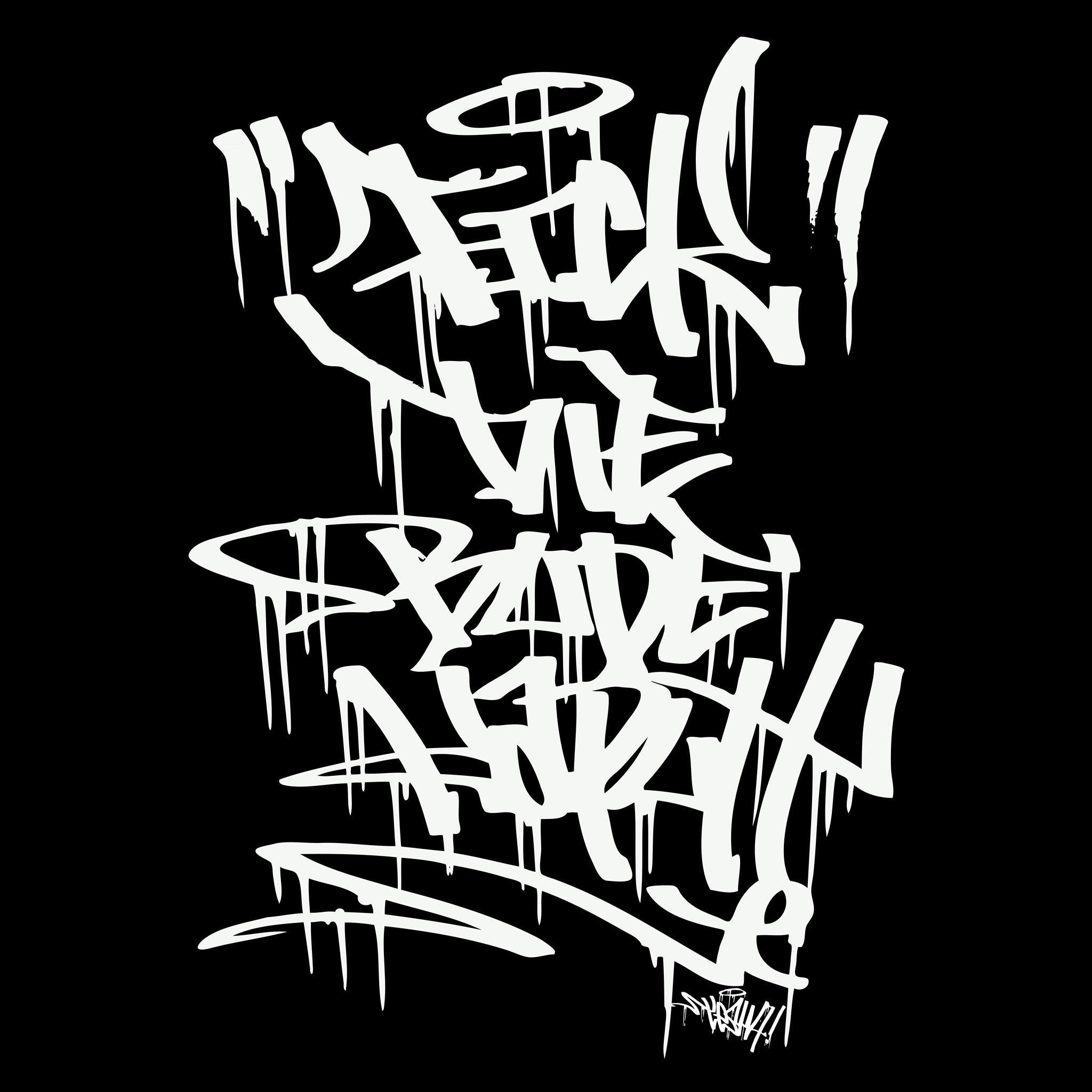 Graffiti Wallpaper Hitam - KibrisPDR