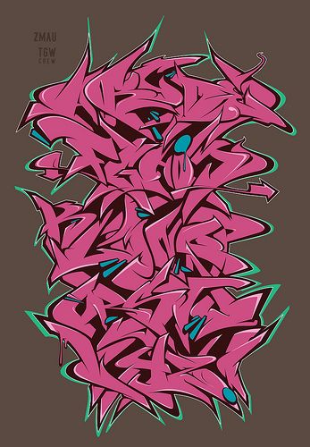 Detail Graffiti Wildstyle Sketches A Z Nomer 9