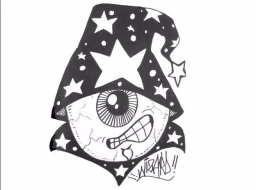 Detail Graffiti Wizard Monster Nomer 37