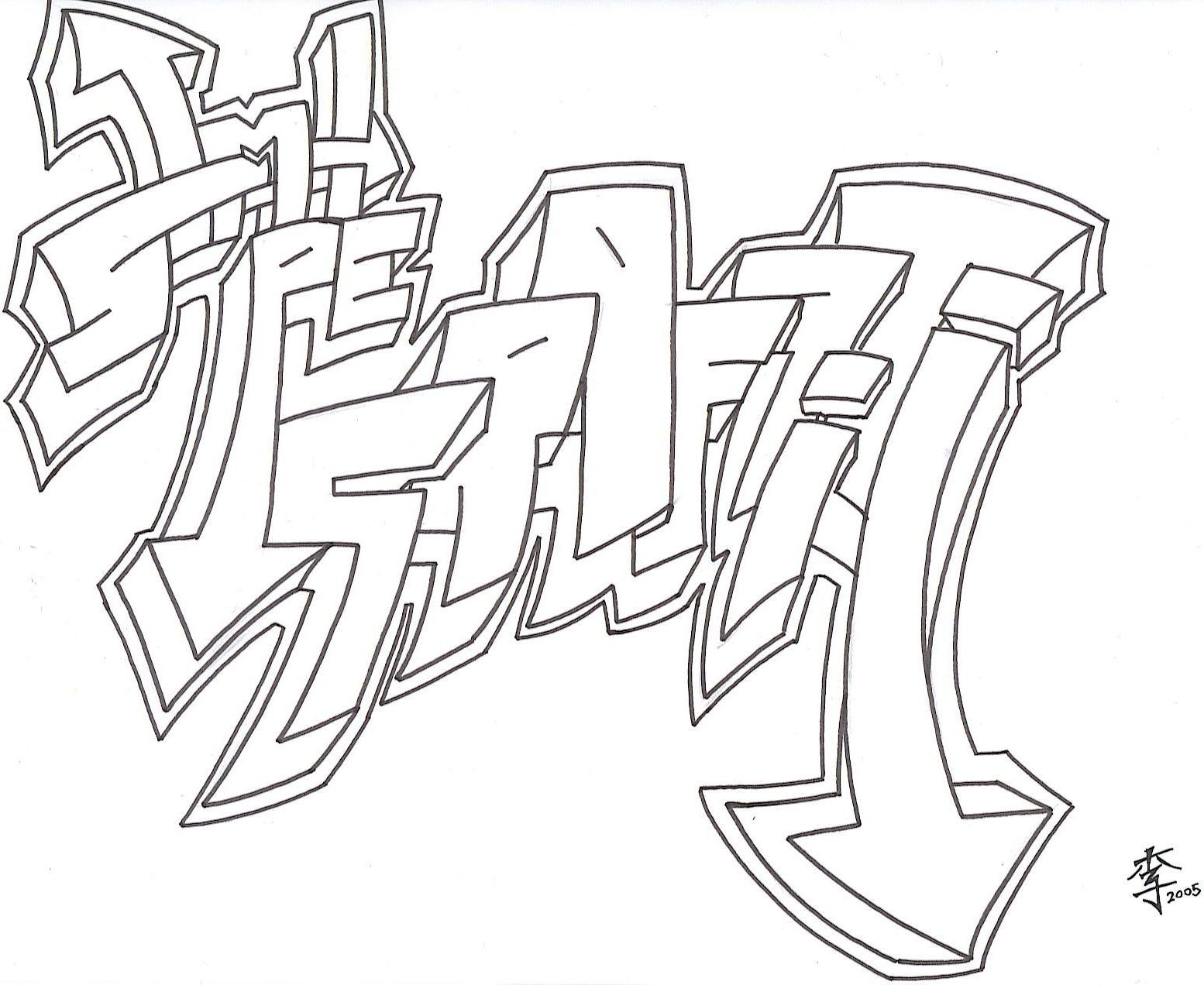 Detail Graffiti Wizard Simple Nomer 25