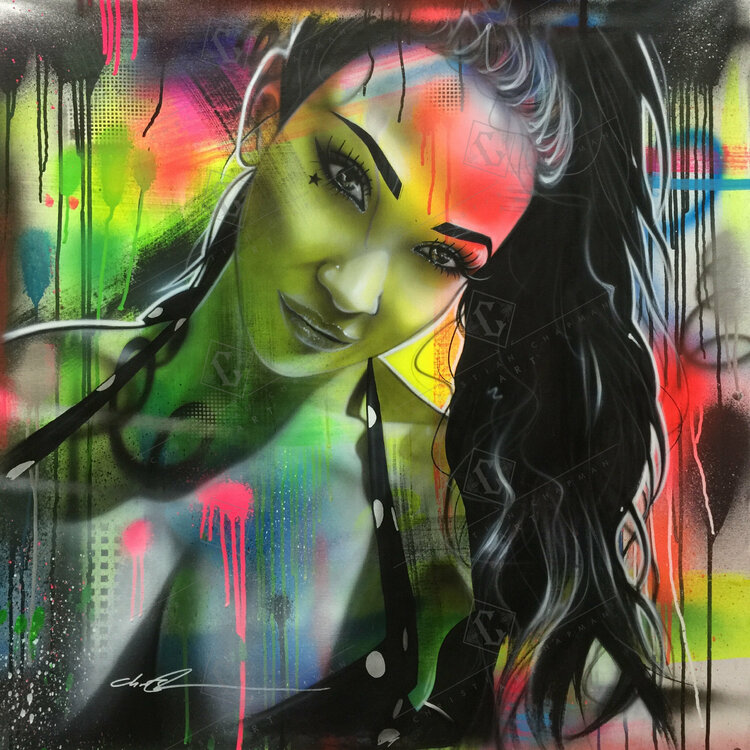 Detail Graffiti Woman Nomer 4