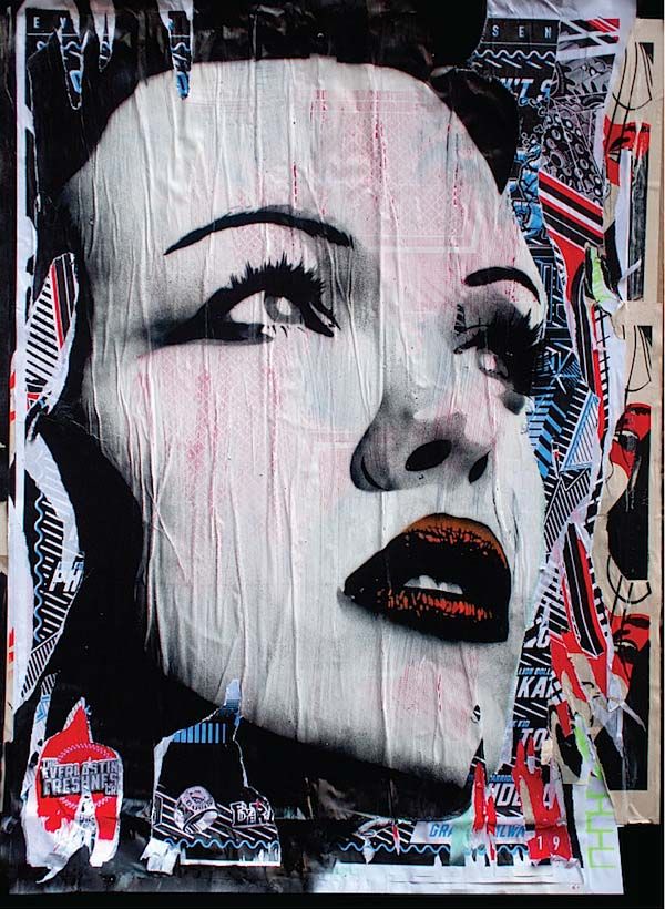 Detail Graffiti Woman Face Art Nomer 14