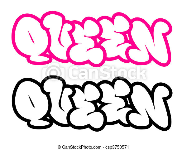 Detail Graffiti Word Queen Nomer 3