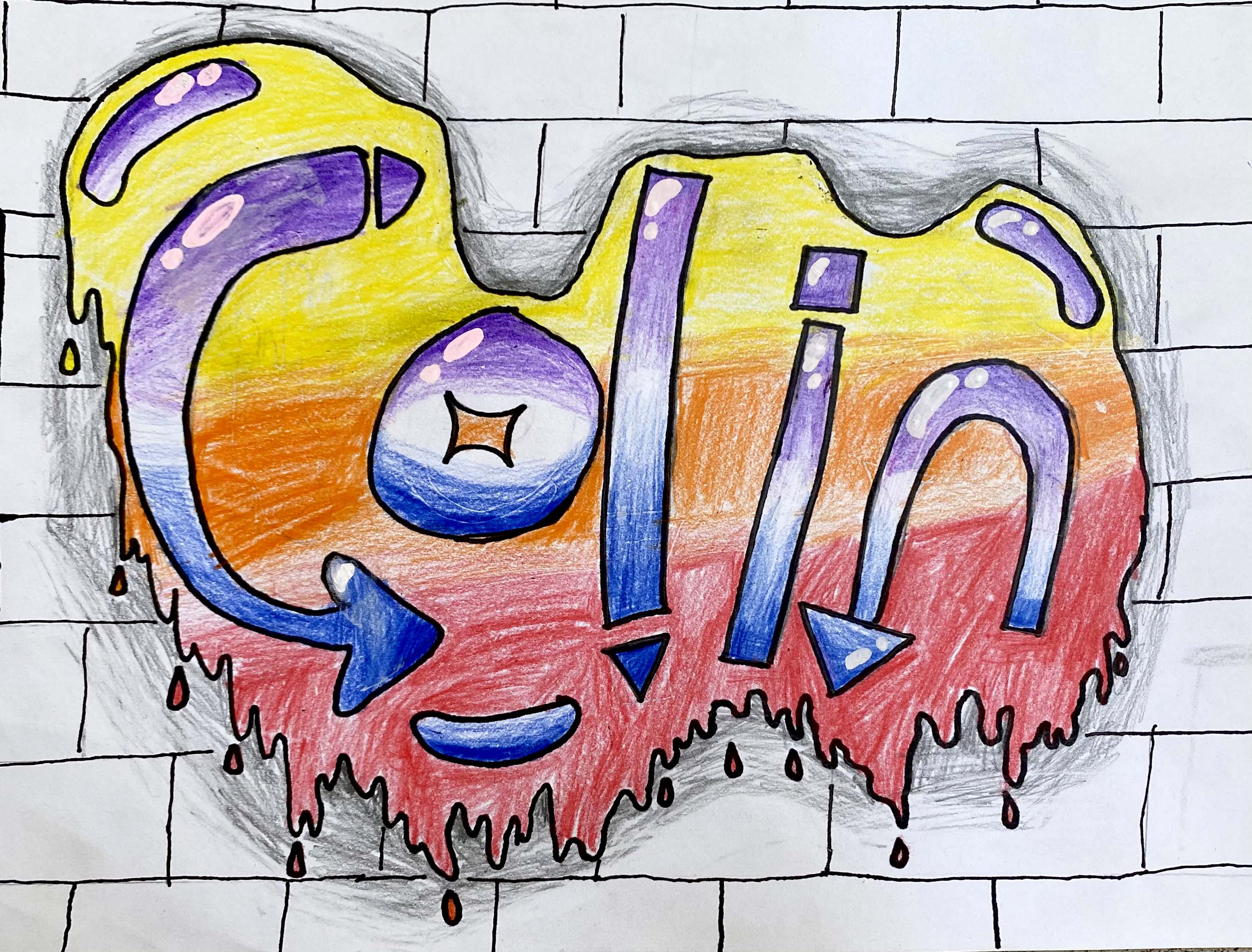 Detail Graffiti Word Teach Nomer 15