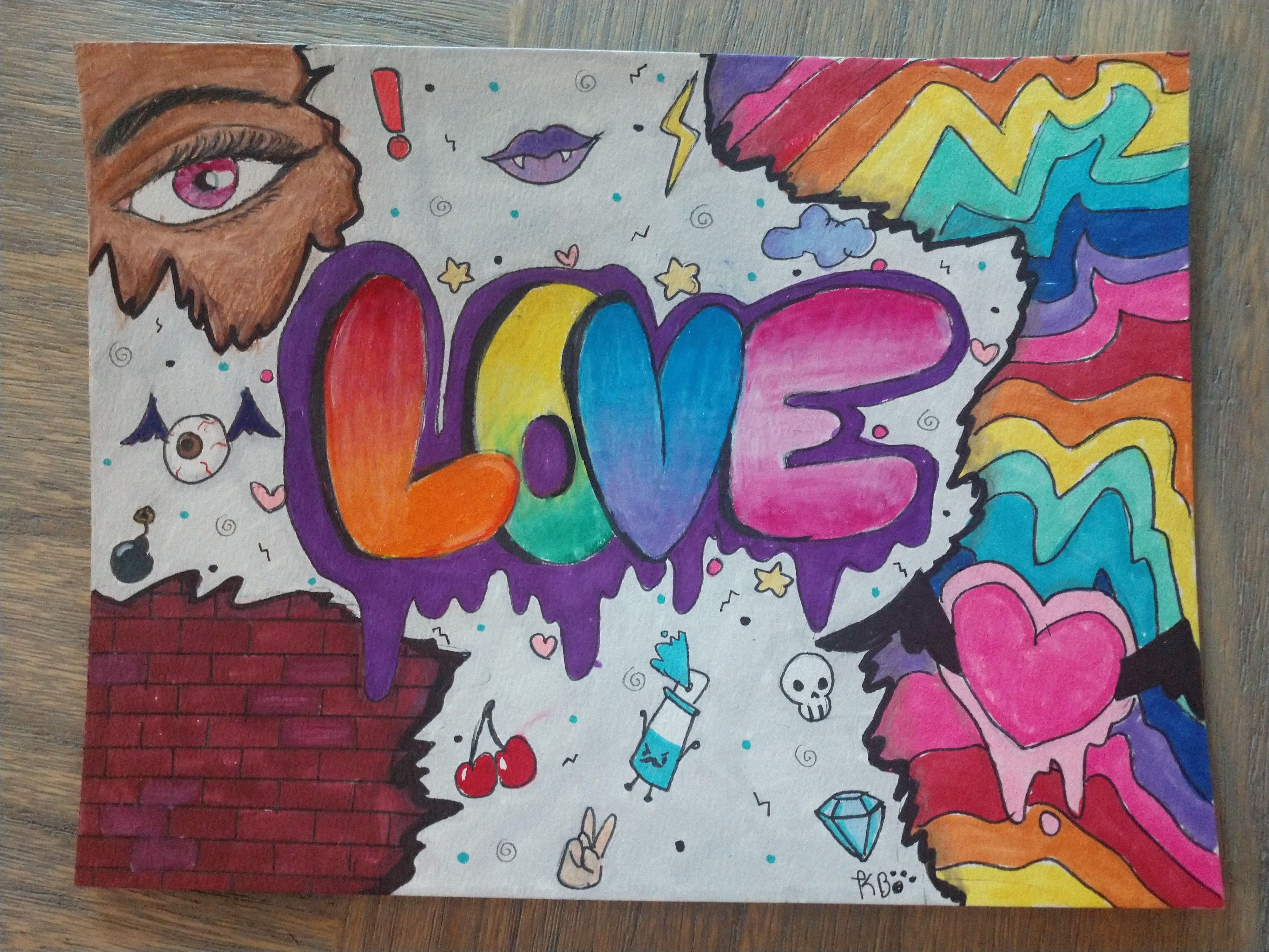 Detail Graffiti Word Teach Nomer 40