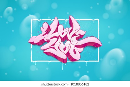 Detail Graffiti Words I Love You Nomer 10