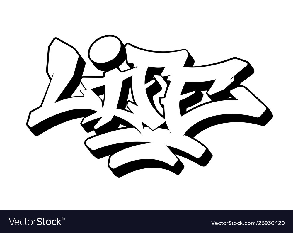 Detail Graffiti Words Vector Nomer 22