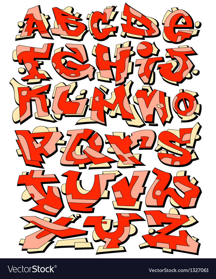 Detail Graffiti Words Vector Nomer 26