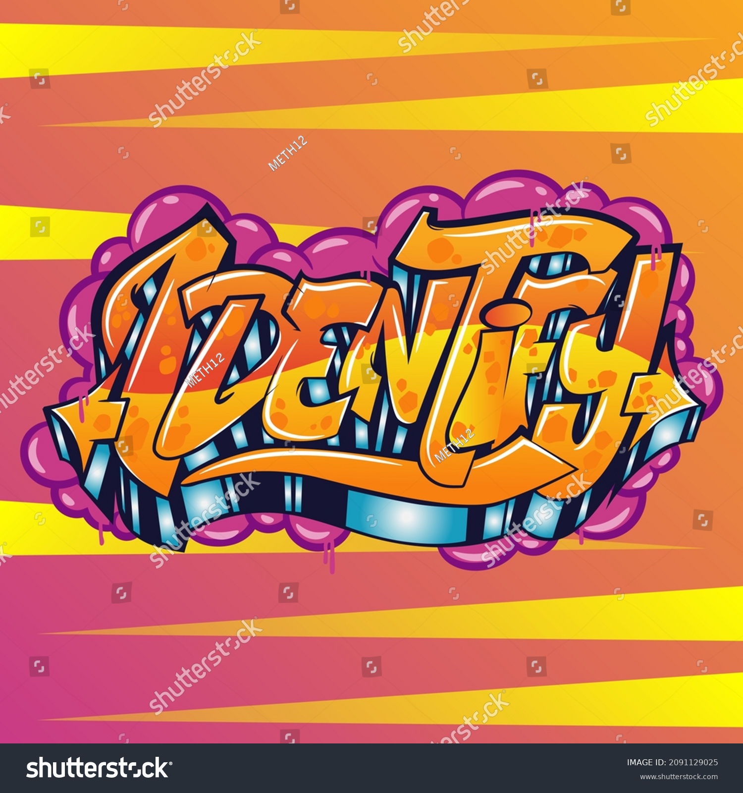 Detail Graffiti Words Vector Nomer 50