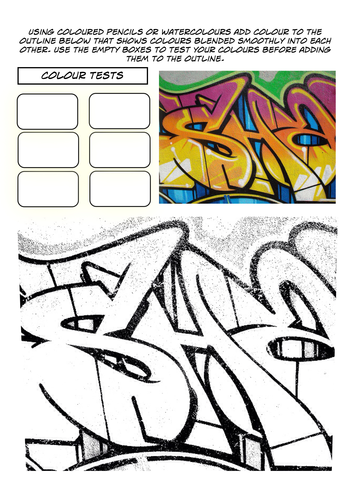 Detail Graffiti Worksheet Nomer 2
