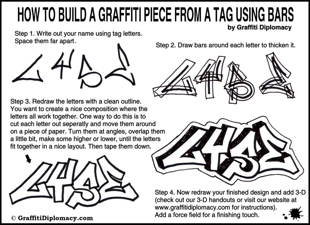 Detail Graffiti Worksheet Nomer 11