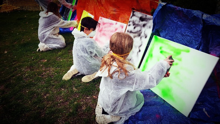 Detail Graffiti Workshop Kinderfeestje Nomer 27