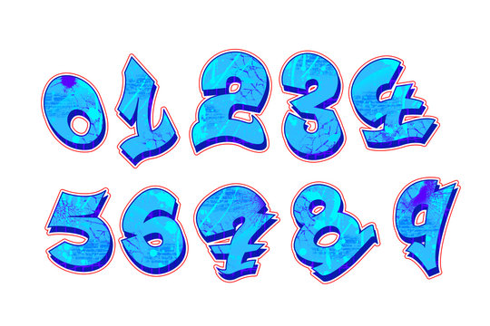 Detail Graffiti Writing Numbers Nomer 29