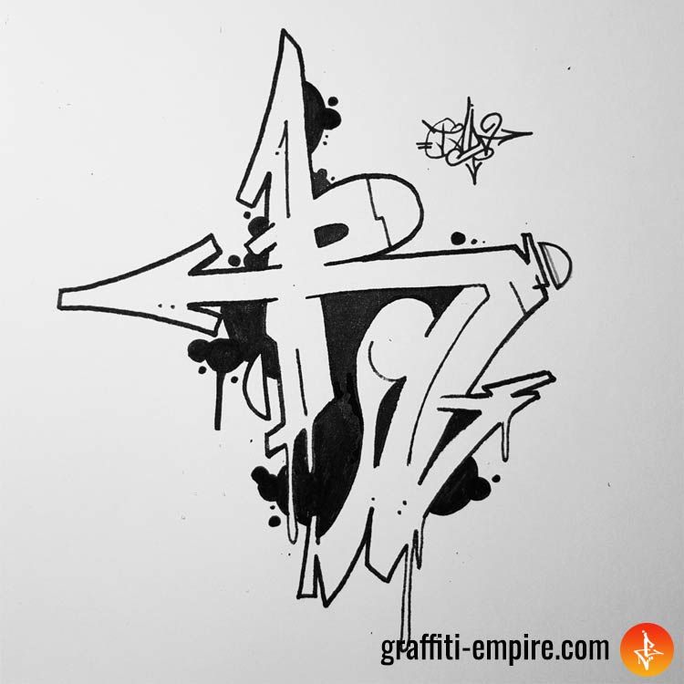 Detail Graffiti Writing R Nomer 28