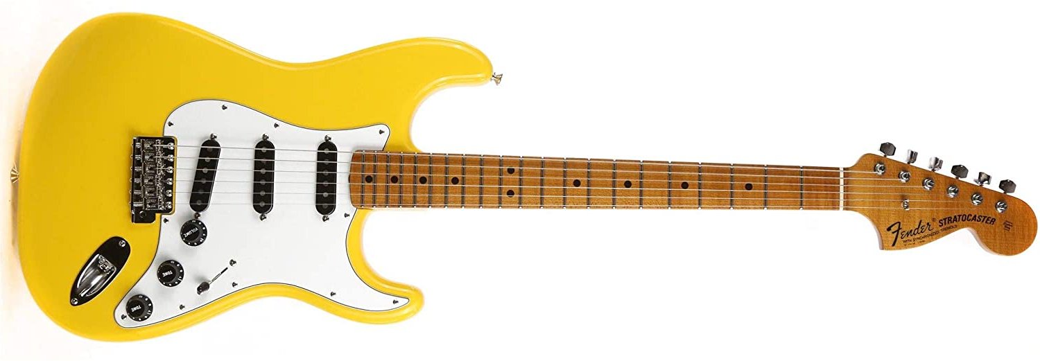 Detail Graffiti Yellow Stratocaster Nomer 12