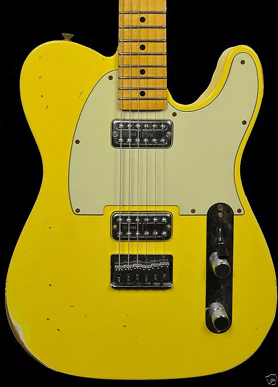 Detail Graffiti Yellow Telecaster Nomer 15