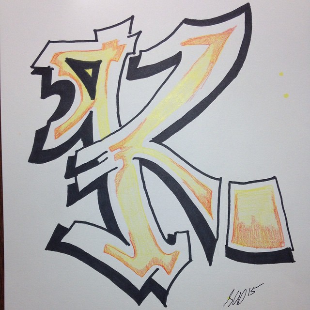 Detail Graffitic K Nomer 25