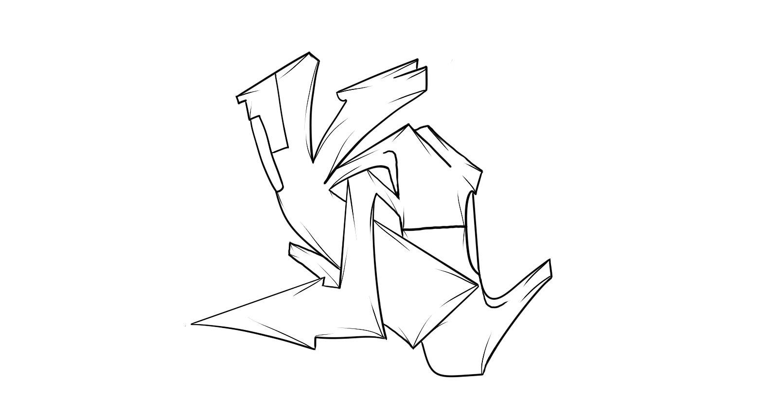 Detail Graffitic K Nomer 31