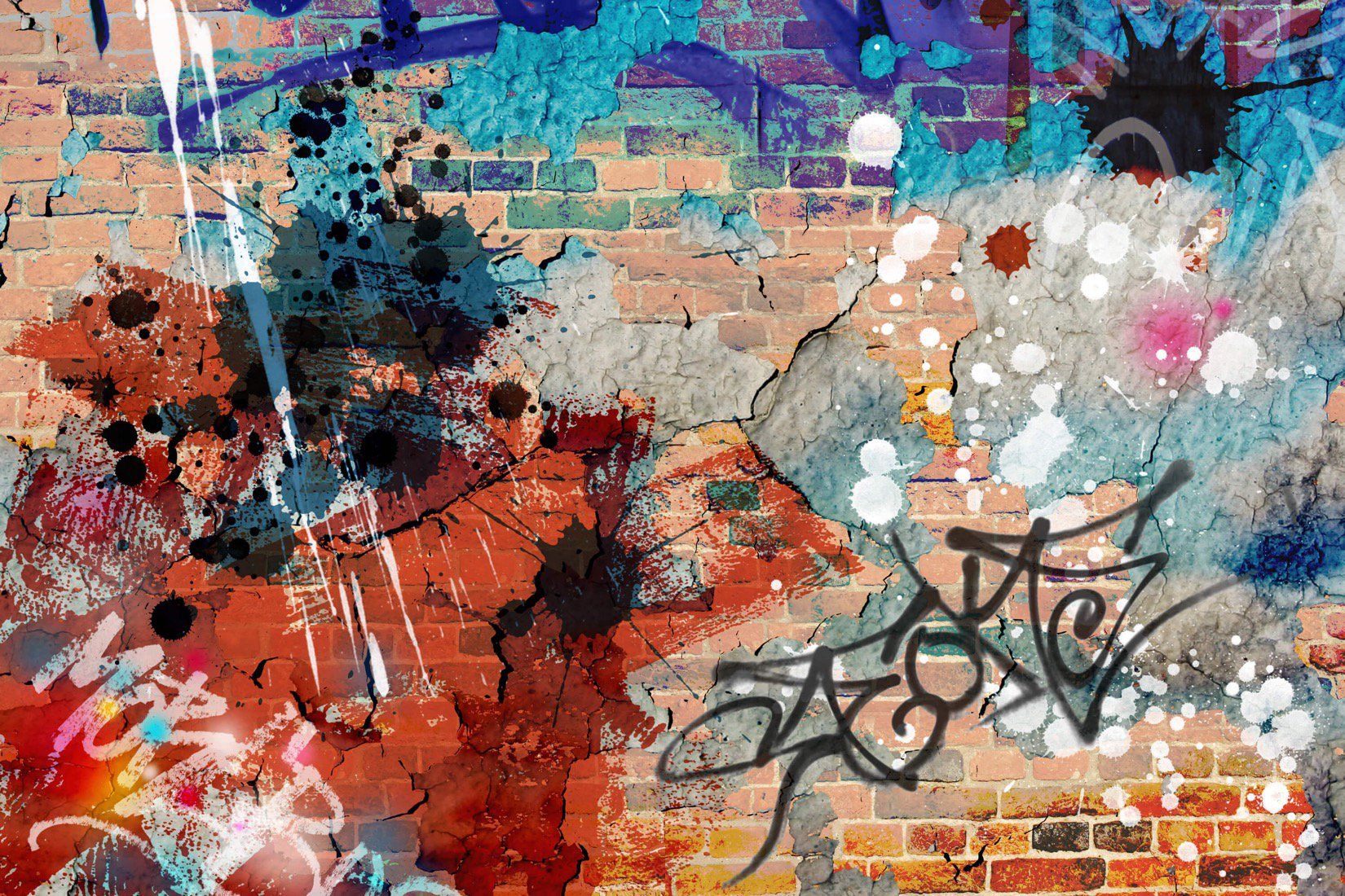 Detail Grunge Graffiti Wallpaper Nomer 6