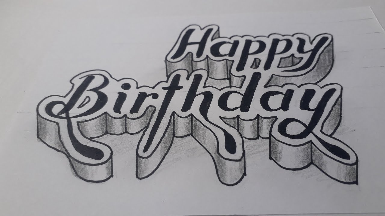 Detail Happy Birthday Graffiti 3d Nomer 5