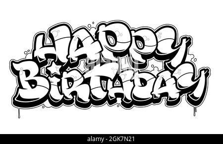Detail Happy Birthday Graffiti Keren Nomer 7