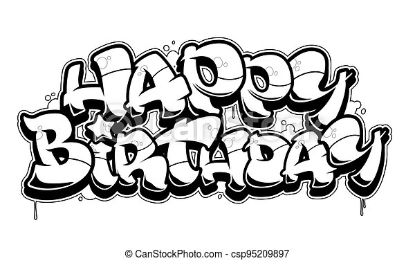 Detail Happy Birthday Graffiti Keren Nomer 8