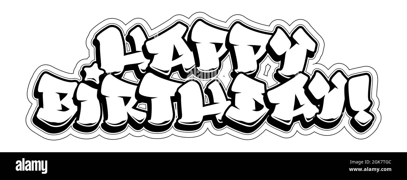 Detail Happy Birthday Graffiti Letters Nomer 13