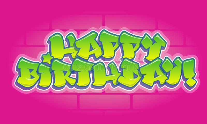 Detail Happy Birthday Graffiti Letters Nomer 21