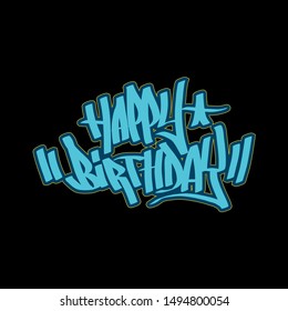 Detail Happy Birthday Graffiti Letters Nomer 39