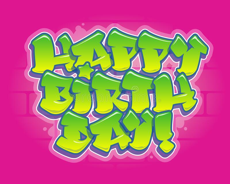 Detail Happy Birthday Graffiti Letters Nomer 45