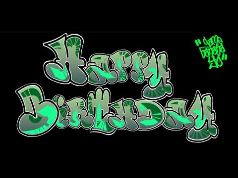 Detail Happy Birthday Graffiti Letters Nomer 51