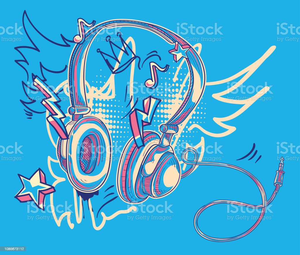 Detail Headphones Graffiti Nomer 47