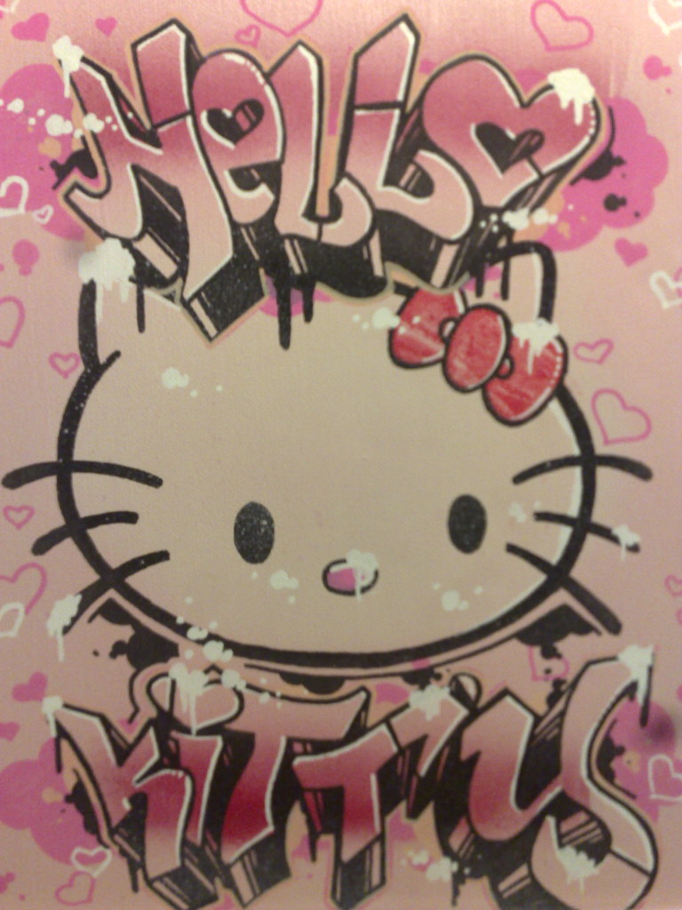 Detail Hello Kitty Graffiti Nomer 3