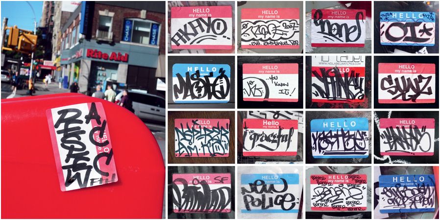 Detail Hello My Name Is Graffiti Stickers Nomer 12