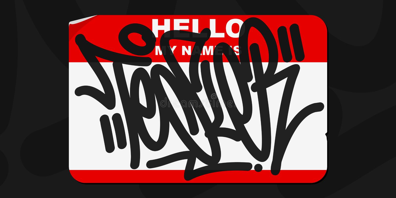 Detail Hello My Name Is Graffiti Stickers Nomer 14