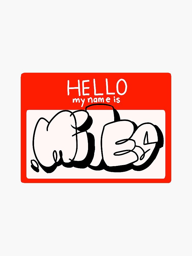 Detail Hello My Name Is Graffiti Stickers Nomer 3