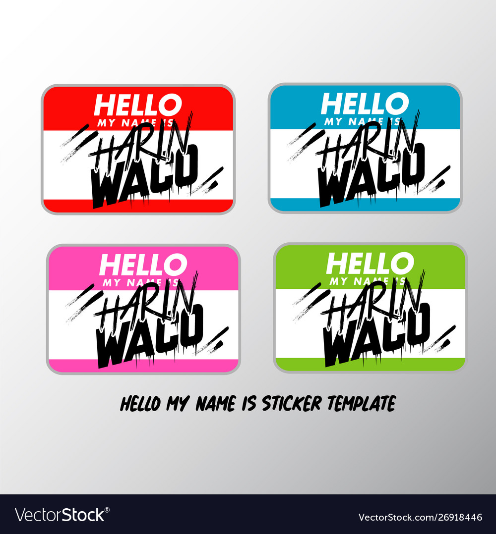 Detail Hello My Name Is Graffiti Stickers Nomer 49