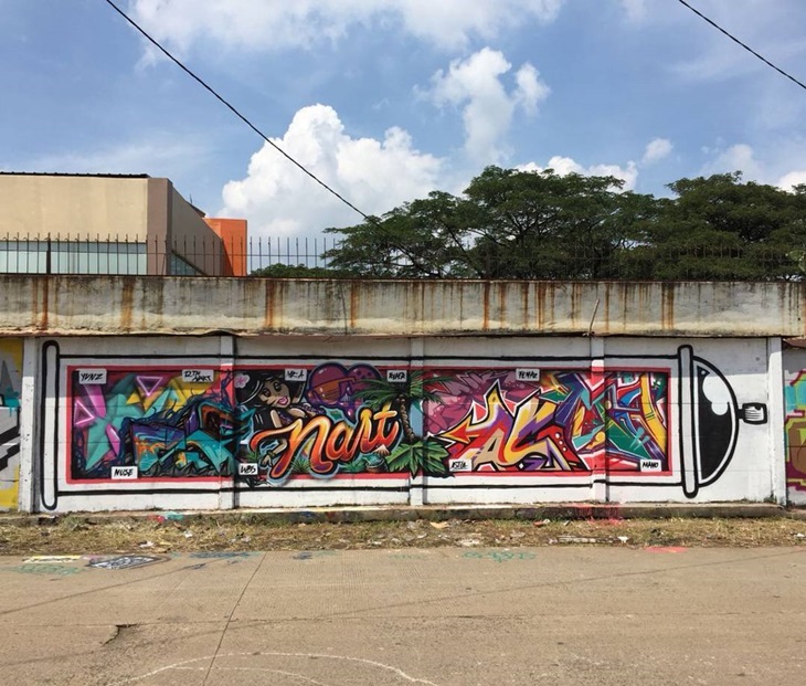 Detail Hiasan Belakang Pada Graffiti Nomer 22